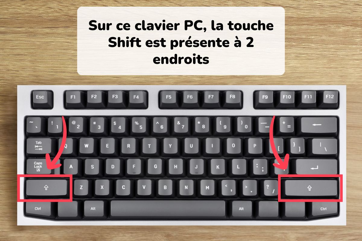 O Se Trouve La Touche Shift Sur Un Clavier en Images 